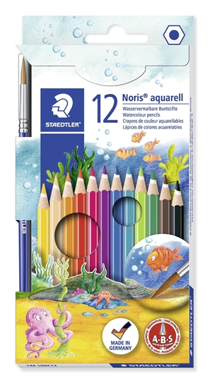 Bitte übersetzen Sie ins Deutsche:Staedtler Farbstift Noris Club Aquarell Set (12)